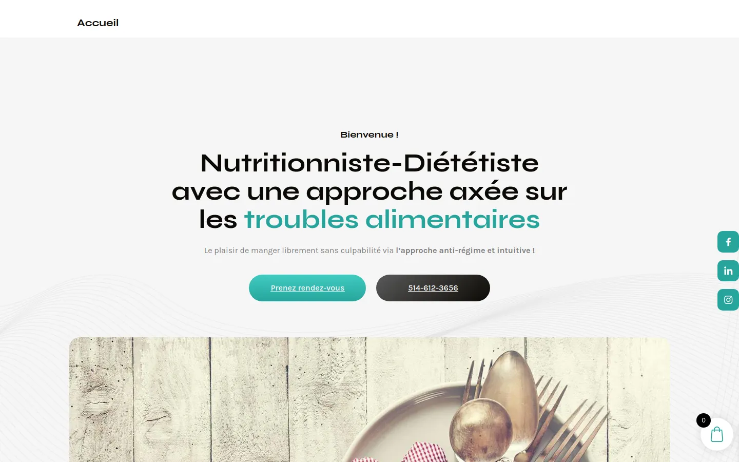 LauGau Nutrition — aperçu du site web