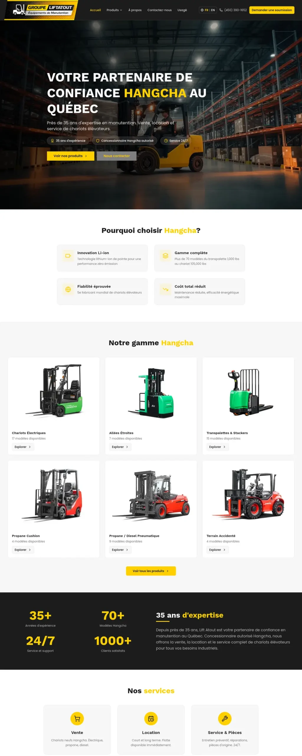 Groupe Lift Atout — aperçu du site web