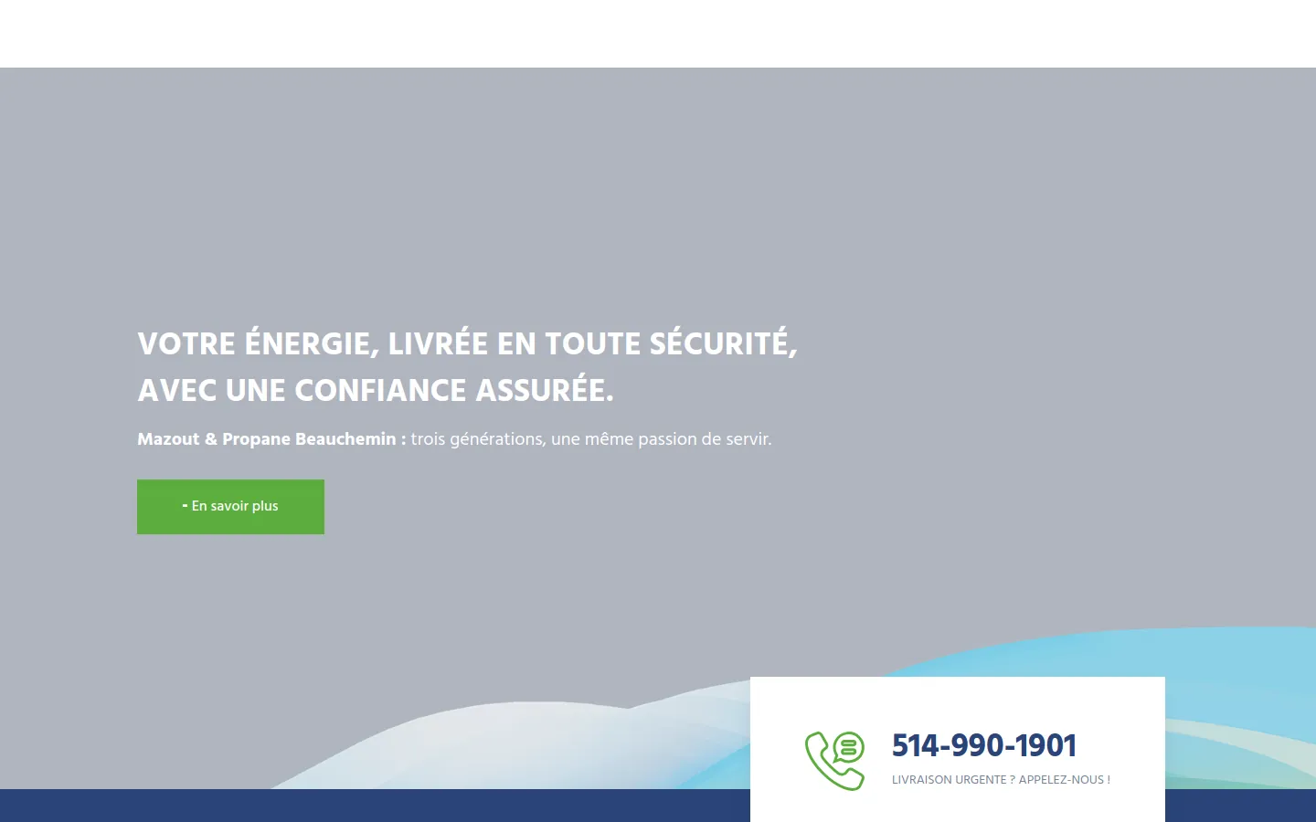 Mazout & Propane Beauchemin — aperçu du site web