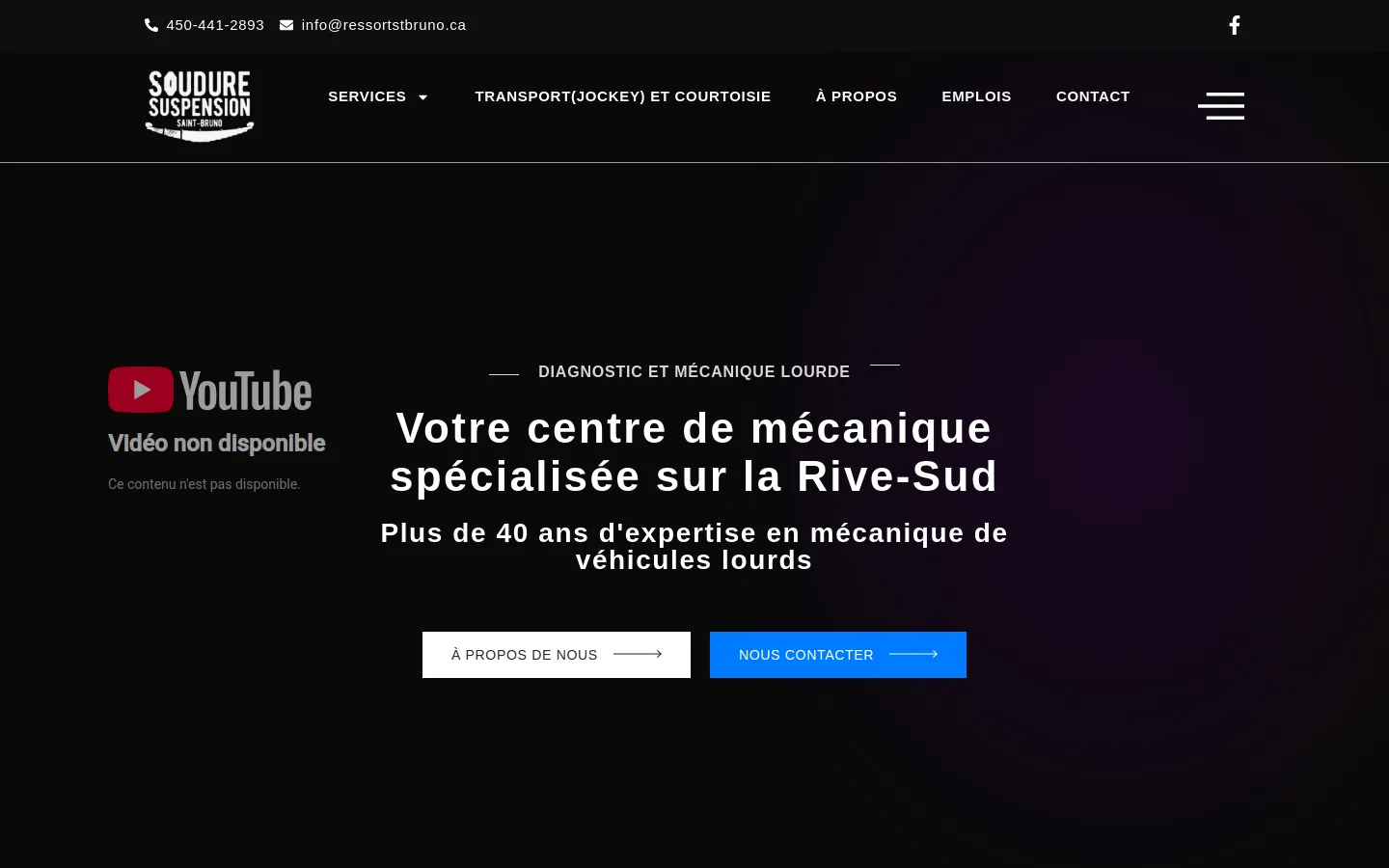 Soudure Suspension St-Bruno — aperçu du site web