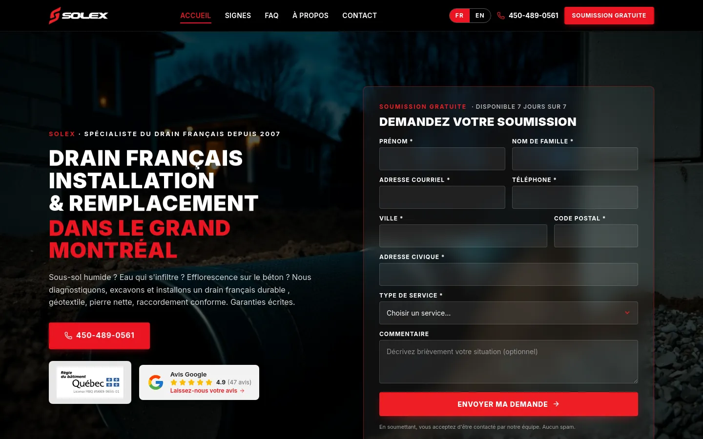 Solex Expert — aperçu du site web