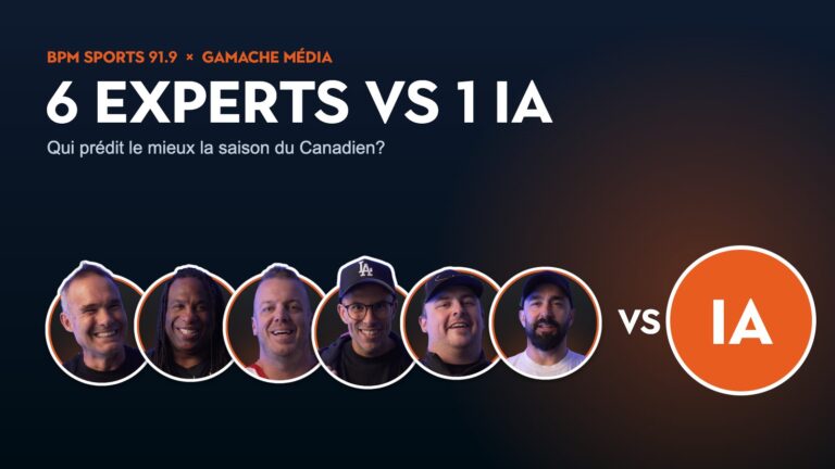 Les six experts de BPM Sports 91.9 face à l’IA de Gamache Média : 6 experts contre 1 IA