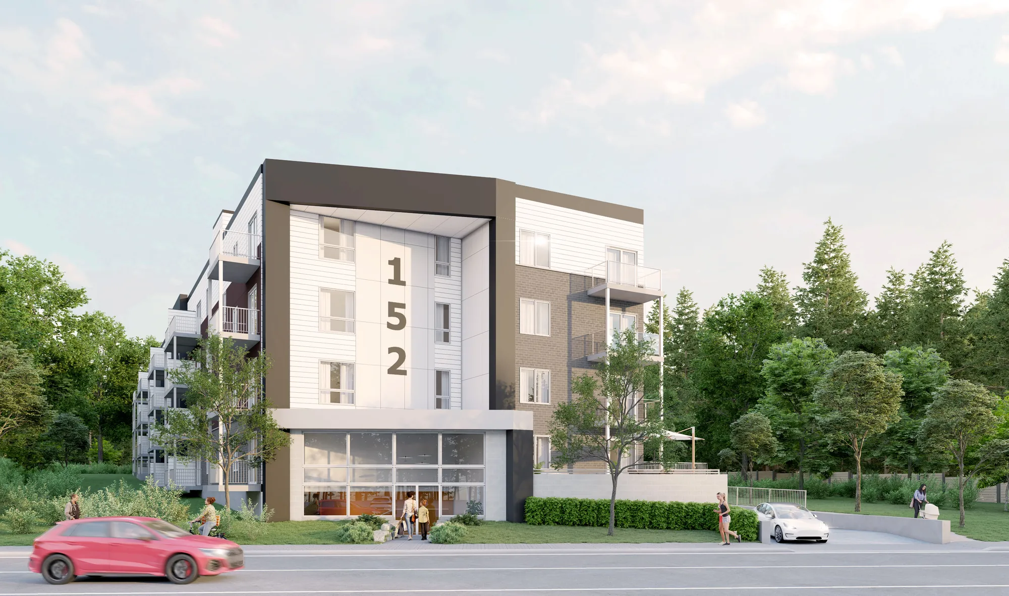 Rendering of the Le Cirius façade in Gatineau