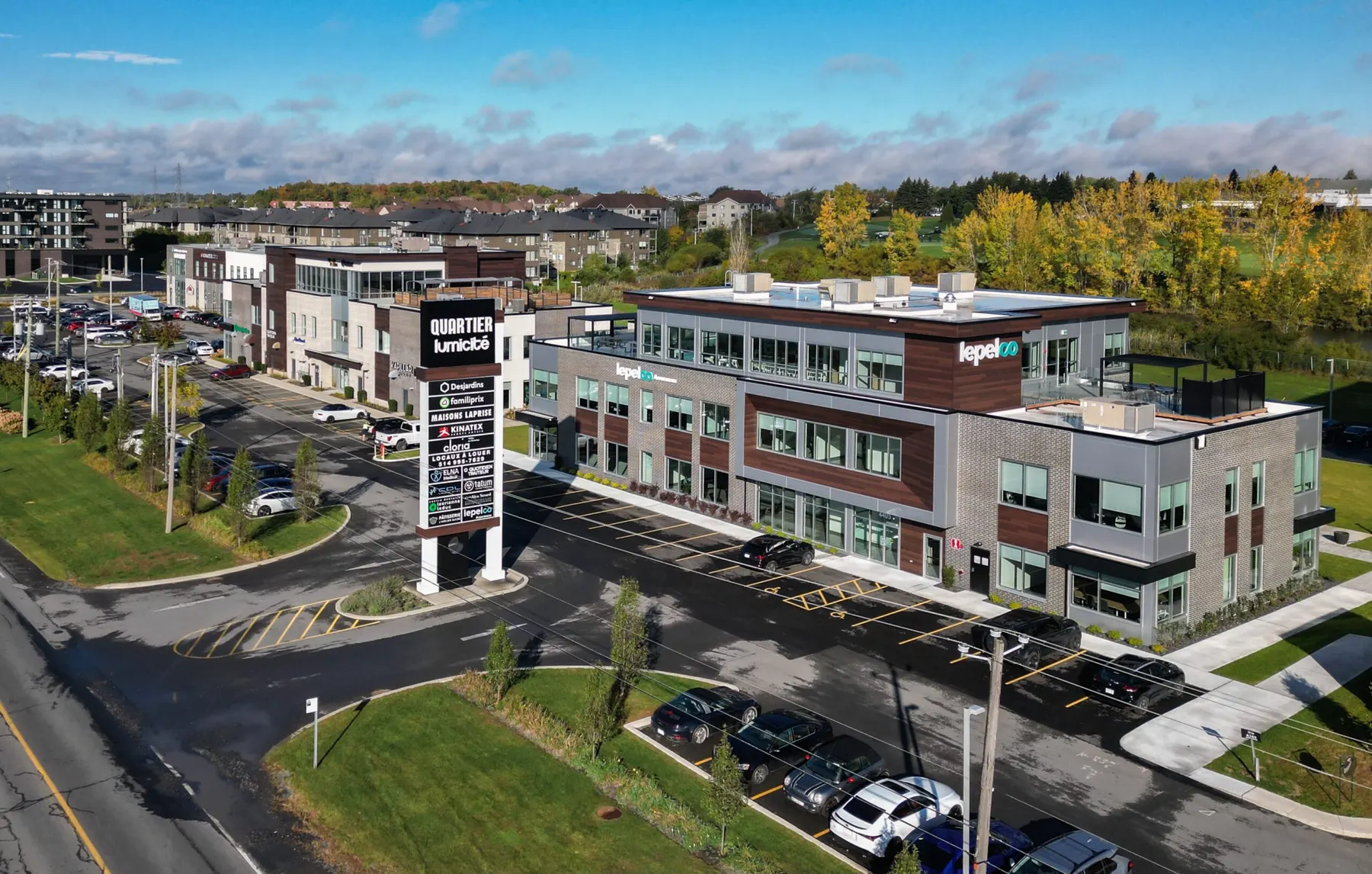 Commercial building in Quartier Lumicité built by ProTech Construction